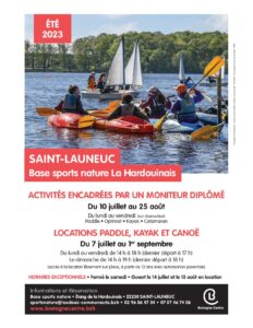 Eté 2023 : activités à la base sports nature La Hardouinais