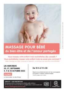 Massage pour bébés : septembre et octobre 2023
