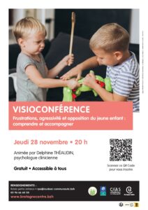 Conférence « frustrations, agressivité et opposition du jeune enfant, comprendre et accompagner »