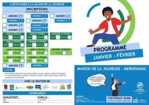 Programme Pôle Jeunesse de Janvier et Février 2025